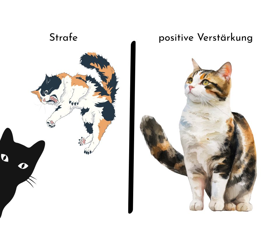 Strafe bei Katzen ist nicht sinnvoll, besser ist positive Verstärkung