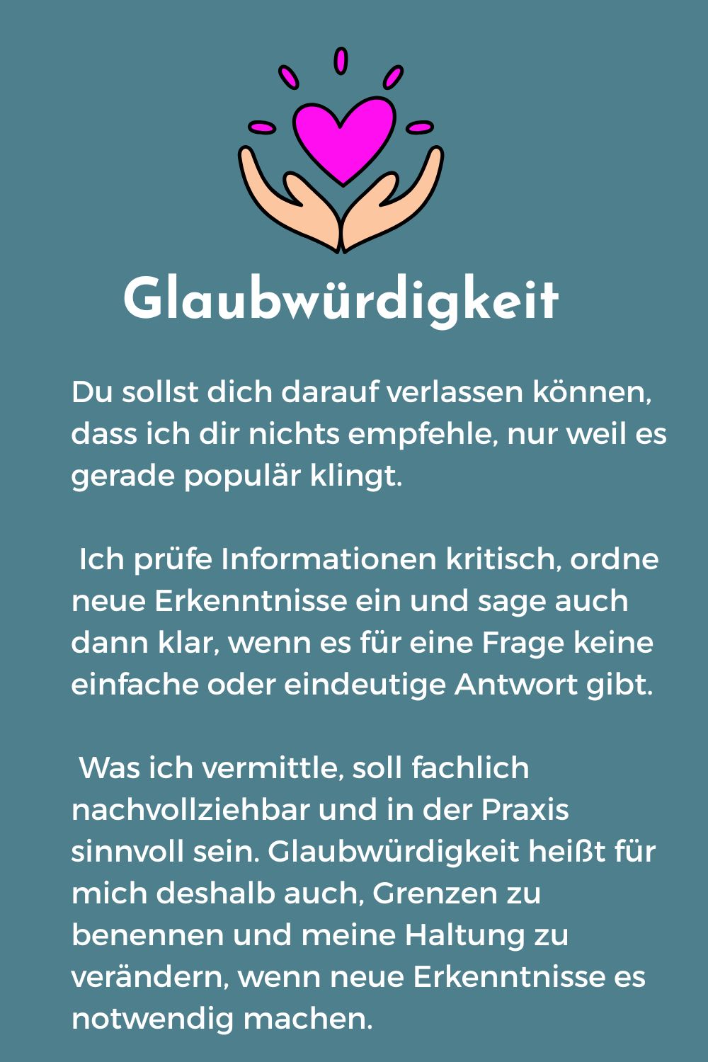 Werte von Leben mit Katze Katja Henopp Glaubwürdigkeit
